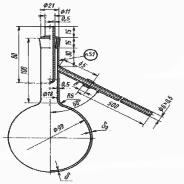 Перегонный аппарат ПлПдРдРу 81-15-3,5-0,5 411 ГОСТ 6563-75